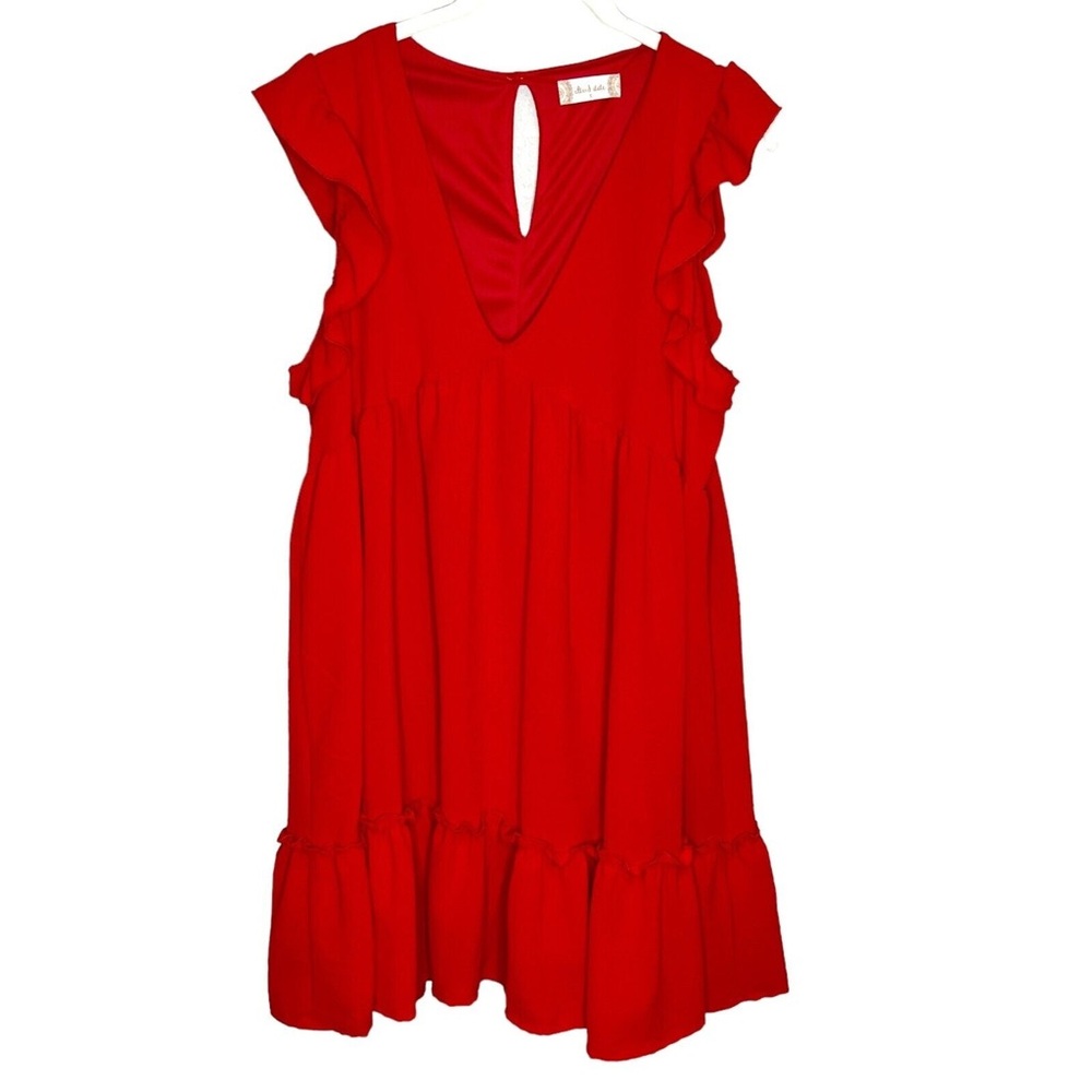 Red Flowy Dress